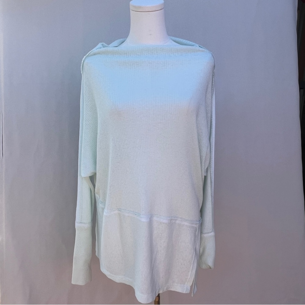 We The Free | Londontown Drop Shoulder Cowl-Neck Top Seafom Green‎ XS